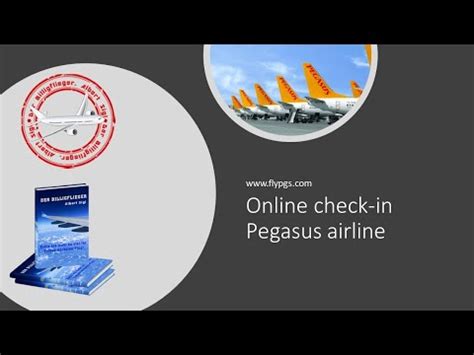 pegasus airlines online check in pflicht